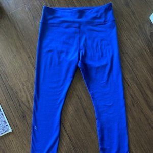 Lands End High Waist Everyday Leggings, L Cobalt Blue NWOT